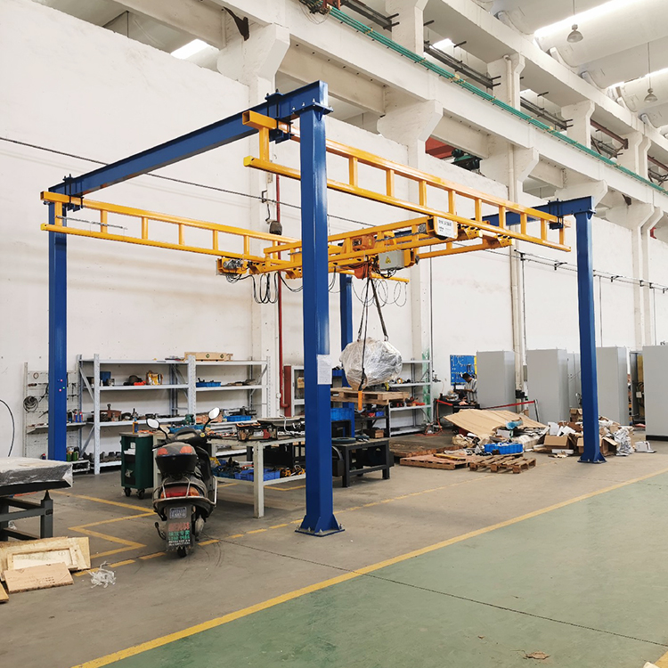 山東某水泵制造企業(yè)使用500公斤KBK自立式起重機(jī)的實際案例